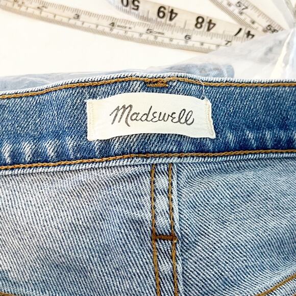 Madewell The Roadtripper High Rise Slim Boyjeans Ripped Edition Blue 26 - Picture 3 of 9